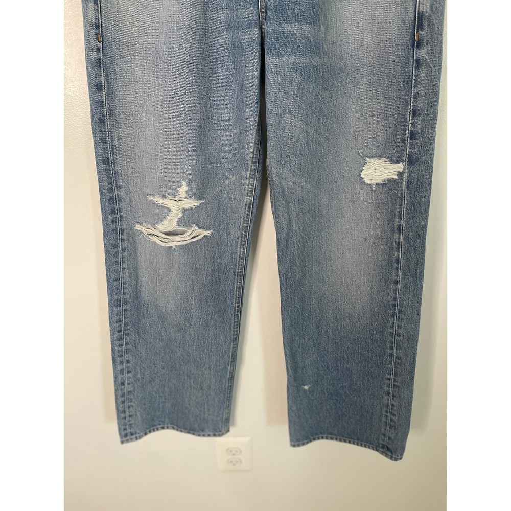 NEW Citizens of Humanity Lindz Lowrise Straight Jeans 27 Medium Wash Distressed - Picture 5 of 11
